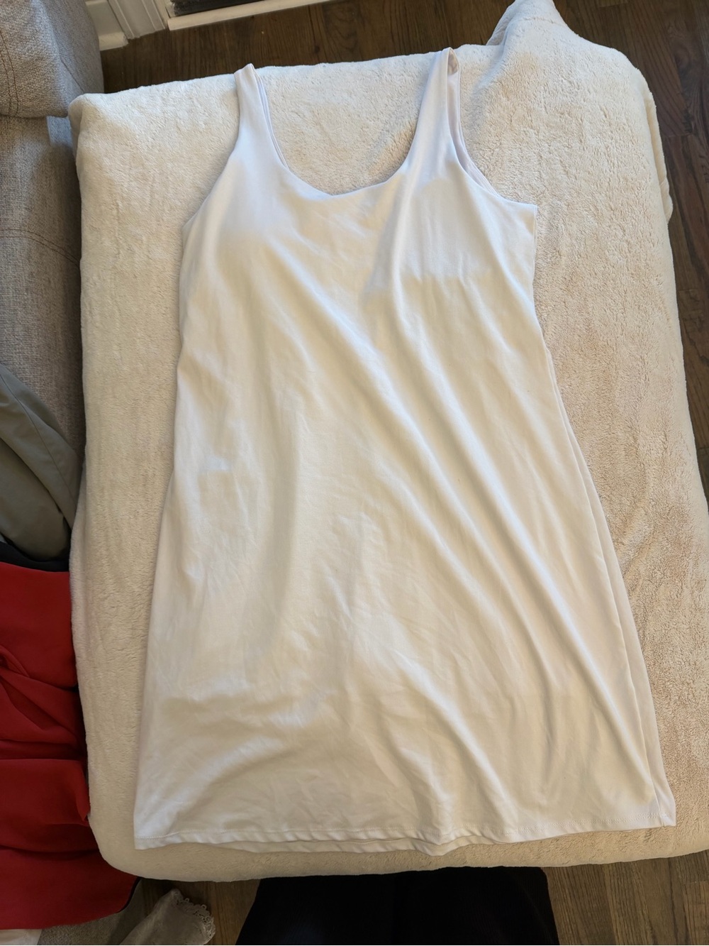 Women’s White Scoop Neck Tank Athletic Dress